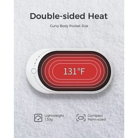 OCOOPA Hand Warmers Rechargeable 1 Pack 5200mAh Electric Portable Pocket Heater - Picture 8 of 8